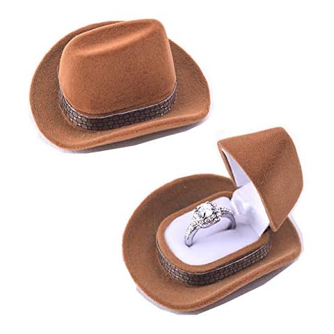 Lemonadeus Cowboy Hat Ring Storage Box Cover