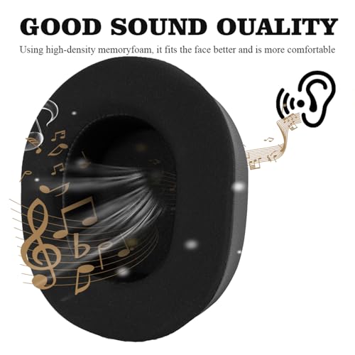 Cooling Gel Replacement Earpads Cushions for Arctis Nova Pro Wireless ONLY Gaming Headset Noise Cancelling Foam Black (CP-NOVAPRO-BK) miniatura 6