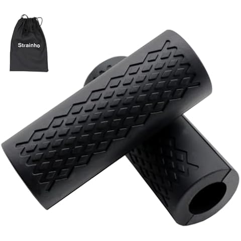 Barbell Grips Dumbbell Grips Thick Bar Grips Olympic Barbell Handle Gym Grips Strengthener Biceps Arm Training Fit 1.2 Inch/30mm Barbell Grips Cover