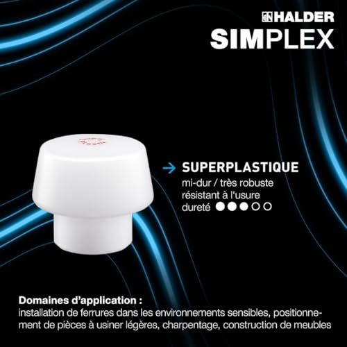 Marteau de menuisier Halder Plusbox pour assembler sans abîmer vos meubles - 7