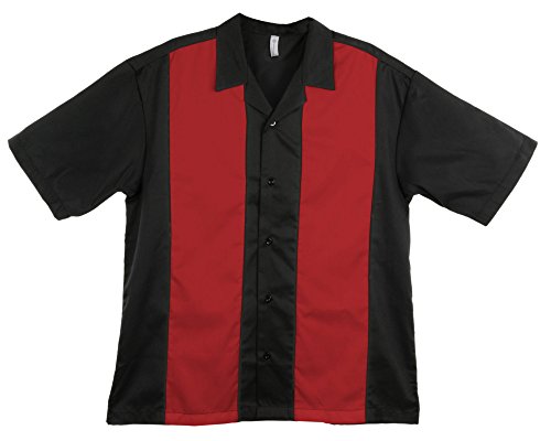 Mato & Hash Men's Short Sleeve Retro Bowling Camp Shirt4