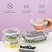 JoyJolt 24pc Borosilicate Glass Storage Containers with Lids | 12 Airtight/Freezer Safe Food Storage Containers for Pantry and Kitchen | Meal Prep Container for Lunch | Glass Tupperware Set