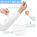Janmercy 8 Pairs Elderly Skin Thin Protector Sleeves Bruise Abrasions Protective Arm Sleeve(White, Beige, Black, Gray)