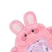 MOSSTYUS Plush Card Holder Fluffy Photocard Holder Bus Card Sleeve ID Bank Credit Card Holder Protector Stationery,Pink Rabbit