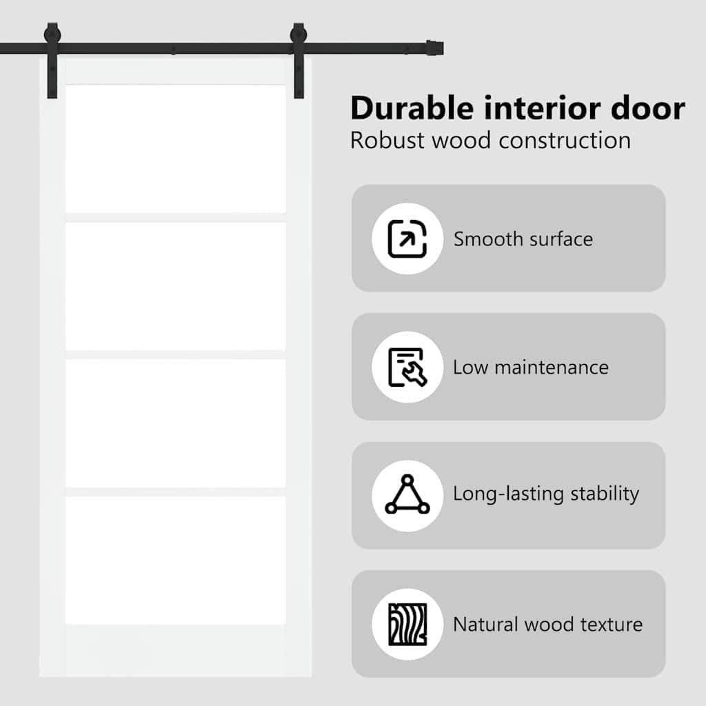 vidaXL Puerta Corredera ORKDAL y Negro 93 x 211 cm, Sala de Estar, Puerta corredera Moderna, Madera de Pino Duradera, Vidrio, Divisor Elegante, diseño contemporáneo