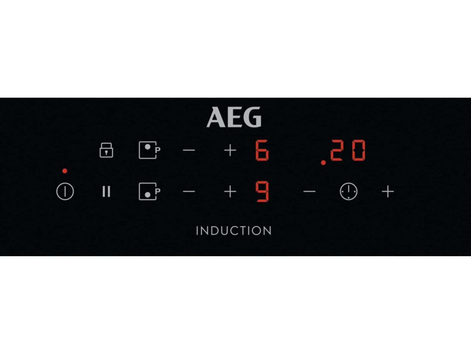 AEG IKB32300CB Autarkes Kochfeld Induktion, 30 cm, Aufliegend, 2 Kochzonen