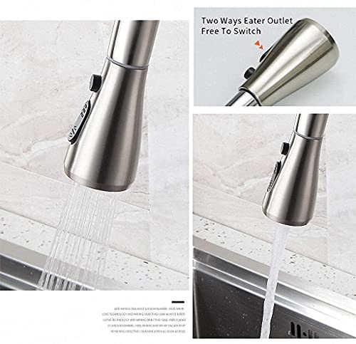 Mélangeur d'eau pivotant à rotation totale 360° et commande unique silver - 2