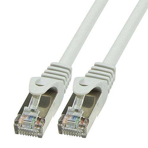 BIGtec 5m CAT.5e Ethernet LAN Gigabit Netzwerkkabel Patch Kabel grau (RJ45, Cat 5e, FTP geschirmt