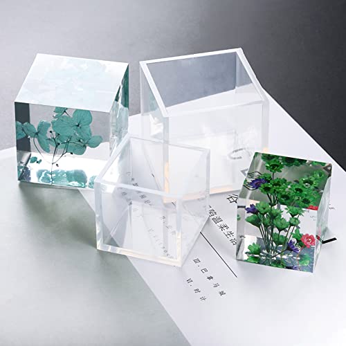 Moule cube résine époxy UV carré pour création bijoux DIY faits main