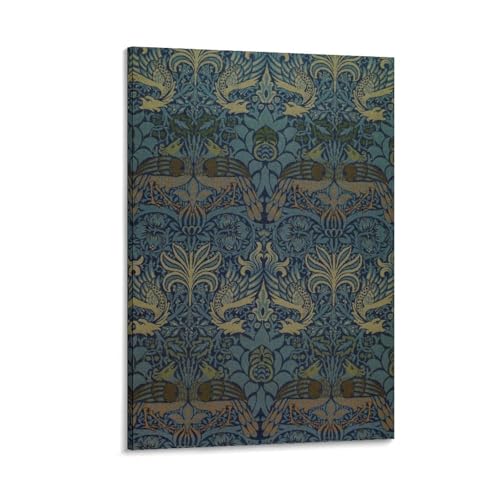 Toile paon et dragon William Morris aux détails éclatants
