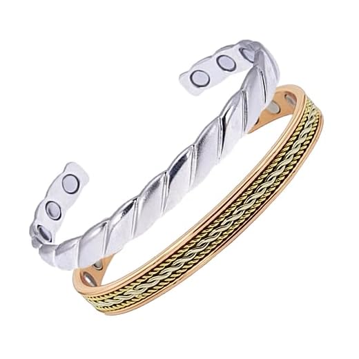 Pure Copper Magnetic Bracelet Gift Set With A Luxurious Velvet Pouch