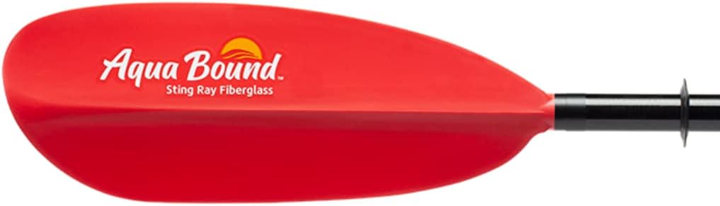 AQUA BOUND Sting Ray Fiberglass Kayak Paddle - Fiberglass Shaft/Composite Blade 717320402345