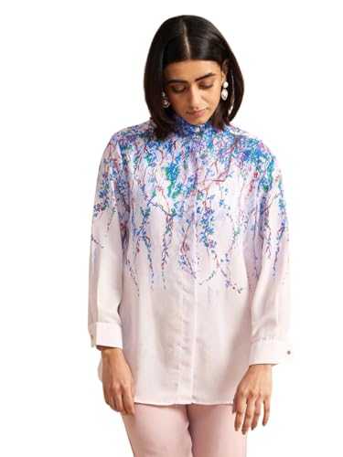 Image of NAINVISH Regular Fit Shirt for Women | Shirt for Women Stylish Shirts for Women Office Wear | Cotton Blend Shirts for Women