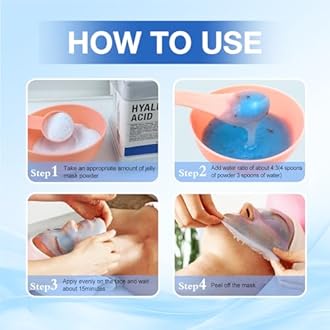 Jelly Mask for Facials Professional, Hydrating & Moisturizing Peel-Off Natural Gel Face Mask SkinCare, Professional Spa Use Jelly Face Masks, Deep Hydration & Glow 23 Fl Oz (Hyaluronic Acid)