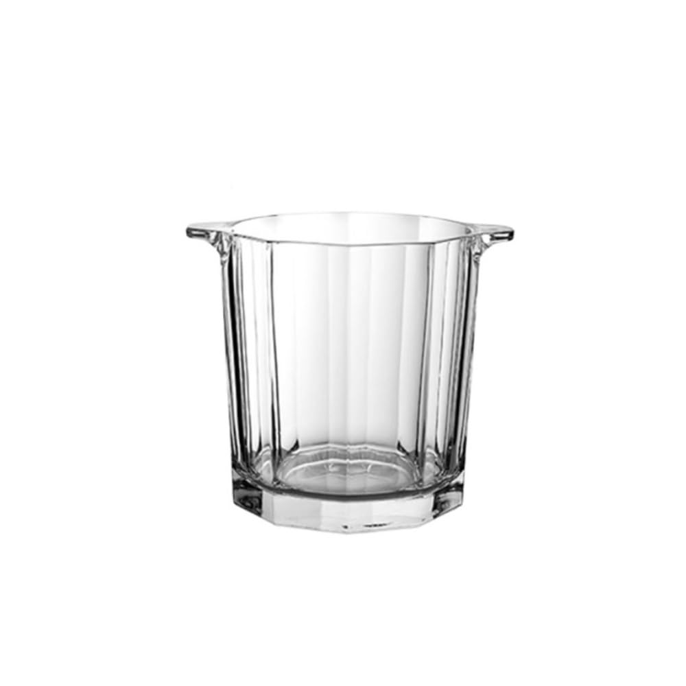 Cubo de hielo de cristal para enfriar tus botellas de champán y vino en la barra