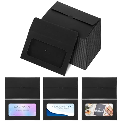 Enveloppes à fenêtre pour cartes cadeaux de Noël et mot d'invitation d'affaires
