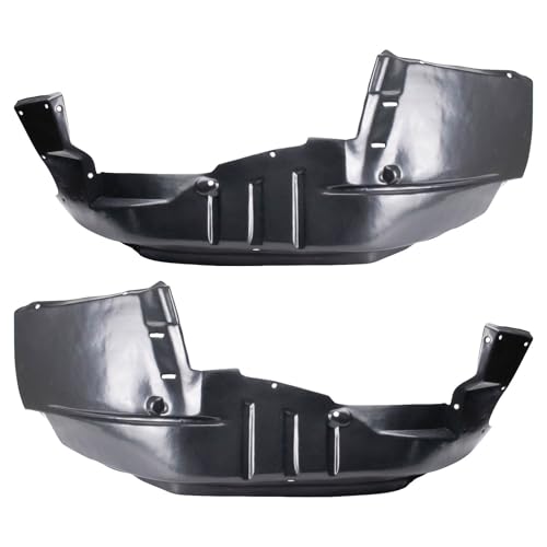 Image of TRQ Front Inner Fender Liner Set Compatible with 1984-1996 Jeep Cherokee 1984-1990 Wagoneer CH1248106 CH1249106