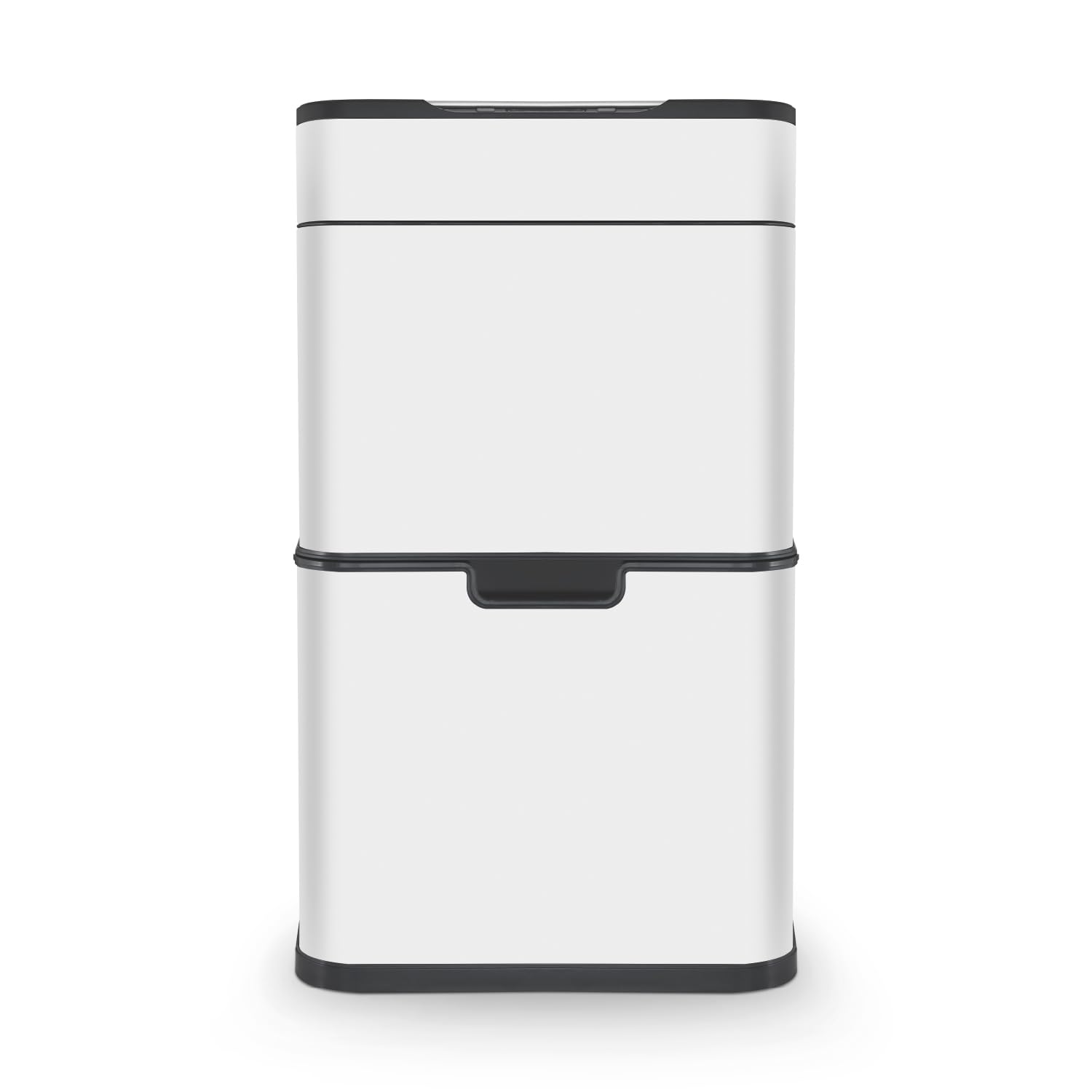 Tower T938021WHT Ozone Recycling Sensor Bin, 50L, Complete Recycling System, Hands Free Opening, Carbon Filter, White