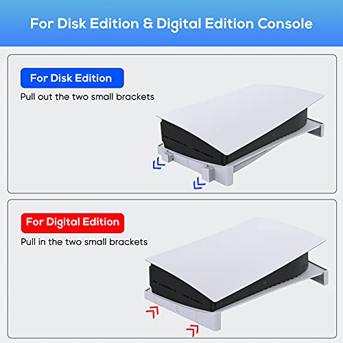 FASTSNAIL Horizontale standaard voor Playstation 5 DE & UHD Console, PS5 Accessoires Stand met Snap-on Design en Anti⦠- Image 4
