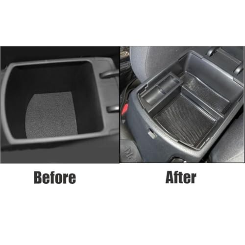 Coffre de rangement pour console centrale Kia Seltos 20-23 amovible noir