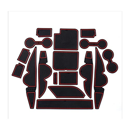 Alfombrilla con ranura para puerta de coche Kia K3 para mantener la consola limpia
