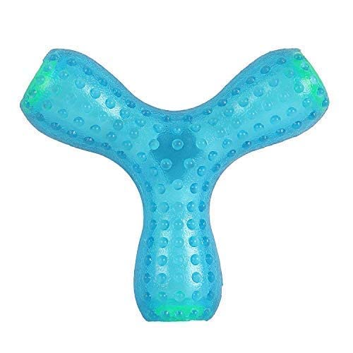 Pups&Pets Durable Non-Toxic Tringular Shape Small Spiked Natural Rubber Chew Toy with Squeaky Sound Ideal for Playing and Chewing Dogs and Puppies (Colour As Per Available) (B0C7DYL11N) Amazon Price History, Amazon Price Tracker