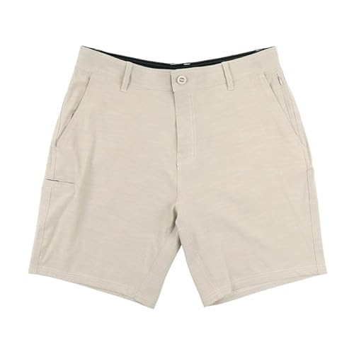 AFTCO 365 Hybrid Chino Fishing Shorts- Ecru 36-9" Inseam