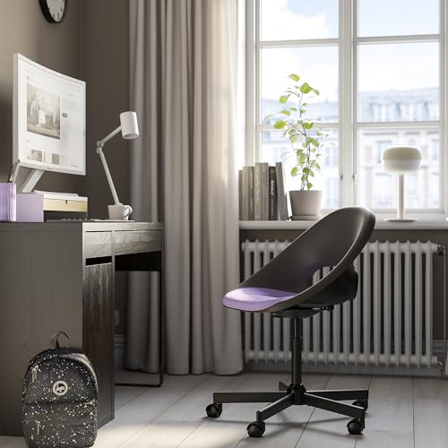 Fauteuil pivotant ProTuning MalskäR ELDBERGET chaise de bureau grise et lilas réglable confortable - 5