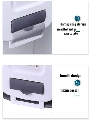 Caneca de basura colgante plegable para cocina blanca miniatura 5