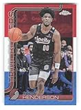 2025-26 Topps Chrome Red White Blue #166 Scoot Henderson Portland Trail blazers NBA Basketball Trading Card