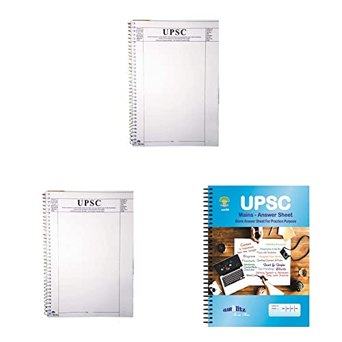 Image of Amblitz UPSC Mains Answer Sheet, Blank for Practice (A4, Pack of 2) & UPSC Mains Blank Practice Answer Sheet (A4, Pack of 4) & UPSC Blank Practice Answer Sheet (A4)