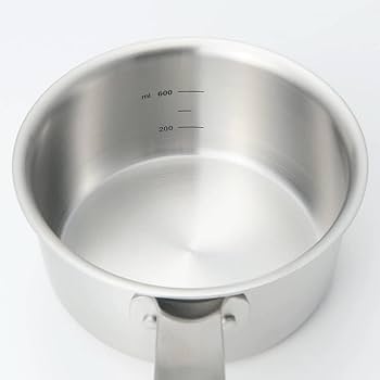 Amazon｜無印良品 ステンレスアルミ全面三層鋼ミルクパン シルバー 幅