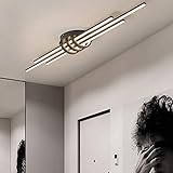 37W LED Deckenleuchten dimmbar, 3-Wege-Glühlampe mit Fernbedienung, 2700K-6000K Moderne Wohnzimmerleuchten Deckenleuchte [Energieklasse A +] (Farbe: Sandweiß)