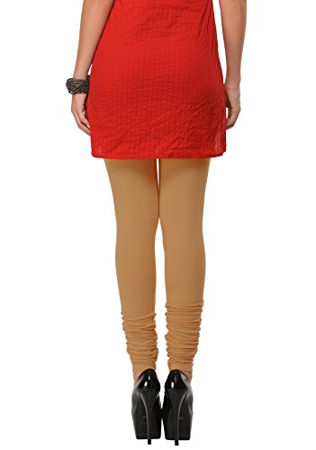 Image of Frenchtrendz Women's Cotton Spandex Stretchable Mid Rise Slim Fit Churidar Leggings Pull On