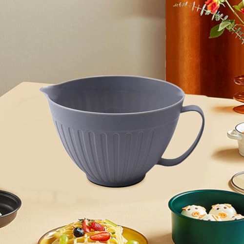 Tazón mezclador con pico para cocina gris miniatura 3