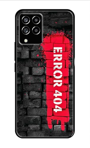 Image of Metal TPU Printed Back Cover for Samsung Galaxy M33 5G (Error 404) 360 Degree Protection | Camera Protection -25092024(AR)