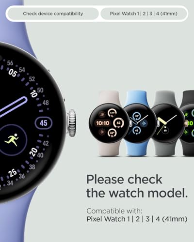 Spigen Lite Fit Strap Band Compatible wtih Google Pixel Watch 4/3/2/1 41mm (2025/2024/2023/2022) - Black