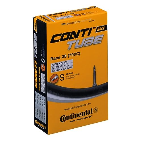 Continental Unisex-Adult Race 28 Bicycle Inner Tube, Schwarz, 700c x...