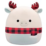 Squishmallows Original 16-Inch Matthew White Moose with Scarf - Official Jazwares Plush (Large)