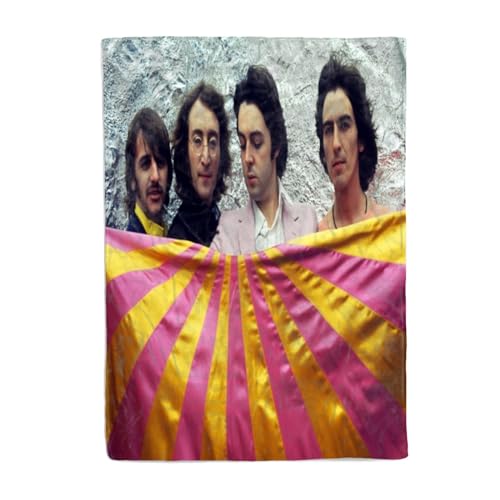 CHEWYZ Couverture The Beatles, couvertures en Peluche, Couverture Polaire en Microfibre, Couverture de canapé, Couverture imprimée 3D pour Adultes et Enfants, Douce et Chaude 100x130cm - Les Beatles, Paul McCartney, John Lennon, RIngo Starr, George Harrison CHEWYZ Couverture The Beatles, couvertures en Peluche, Couverture Polaire en Microfibre, Couverture de canapé, Couverture imprimée 3D pour Adultes et Enfants, Douce et Chaude 100x130cm – Image 3