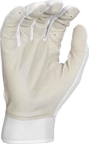 Easton | Fundamental 2.0 Series Fastpitch Softball Batting Gloves | Women's Medium | White/White - image 2