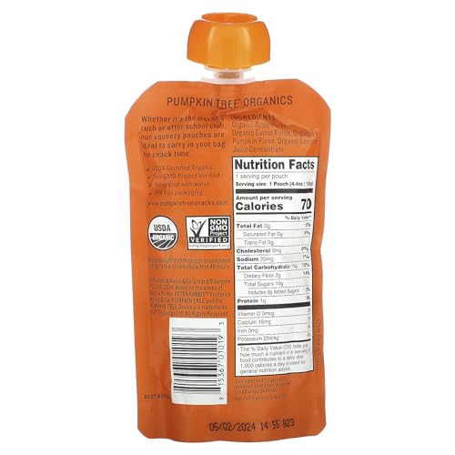 Peter Rabbit Organics Baby Pumpkin Carrot Apple O, 4.40 oz