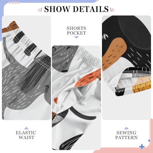 ZZXXB Dachshund Dogs Boys Long Pants Soft Trousers Elastic Waist Kids Lounge Bottoms with Pockets S-XL4