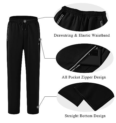 Image of MoFiz Mens Tracksuit Jogging Sports Sweatsuit Comfortable Outfits Casual Athletic Pants Full zip Jacket 2 Piece