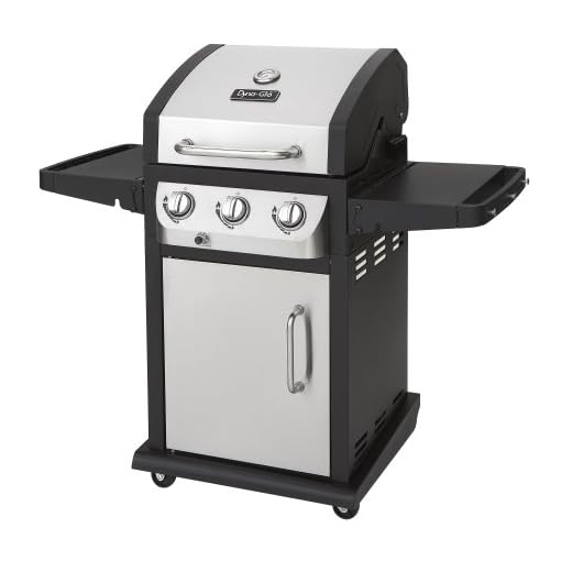 Dyna-Glo DGB390SNP-D Smart Space Living 36,000 BTU 3-Burner LP Gas Grill