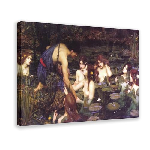 Toile John William Waterhouse Hylas et les nymphes pour sublimer la déco du salon et bureau