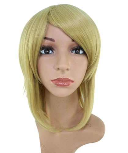 Wigs2you.com���f�B�[�X �E�B�b�O �V���[�g �{�u �X�g���[�g �ϔM �O������ �R�X�v���E���i�g���p - �y�[���S�[���h