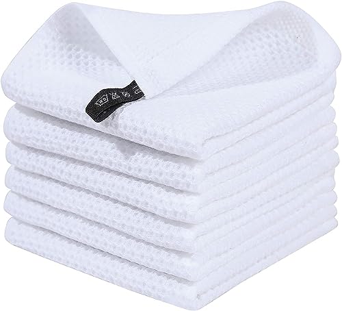 Moosfor 100% Cotton Kitchen Cleaning Cloths, Highly Absorbent Soft Dish Cloths