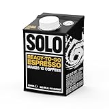 Solo Ready-To-Go Espresso | Makes 10 Coffees | Perfect for Iced Coffee | Instant Barista Grade Coffee | Natural | Black and Unsweetened | 50cl |