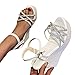 Celucke Sandalen Damen Böhmen Keilsandalen Sommer Peep Toe Sandaletten Plateau High Heel Schuhe Strandsandalen Sommerschuhe Strand Sandale Damenschuhe Frauen Shoes